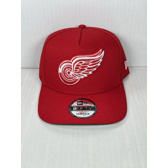 New Era Detroit Red Wings NHL A-Frame 9FIFTY Adjustable SnapBack Hat Cap NWT - Picture 1 of 5
